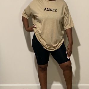 Oversized Tshirt with words “angel”